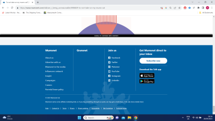 Advert taking over entire screen