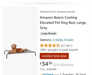 Orthopedic dog bed