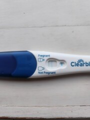 Clear blue test. Evap line or positive