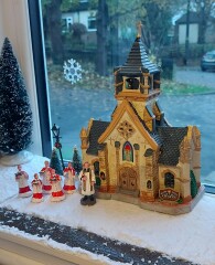 Starting a christmas village display