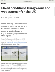 Early Summer weather watch