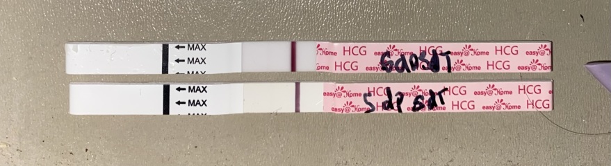 Ivf 6dp5dt / 11dpo faint line help ??