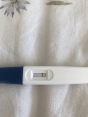 Faint positive or indent/evap line?