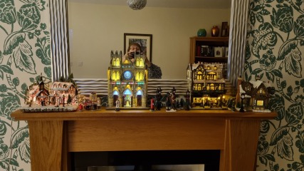Starting a christmas village display