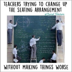 Being made to sit on the floor