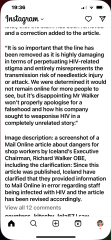 Shop workers infected with HIV from needles.