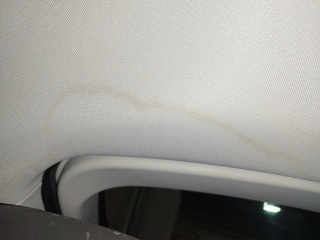 Have you ever seen a stain like this in a car roof interior. Would it put you off buying it?