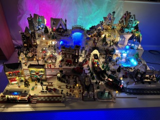 Starting a christmas village display