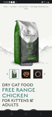 Cat food with high protein/ meat content?