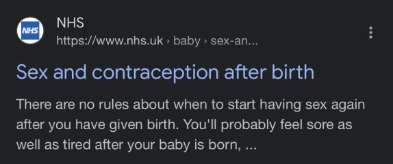 Sex after a section
