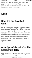 Eggs use by date
