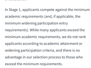 Conditional offer for 6th form