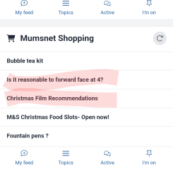 Mumsnet Shopping feed?