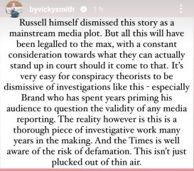 So it is Russell Brand