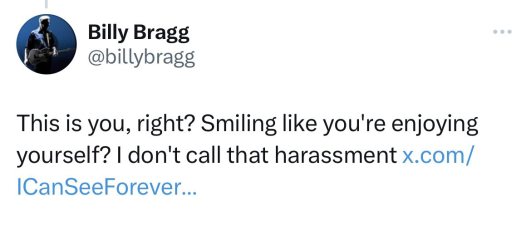 The misogynist Billy Bragg