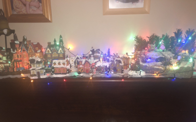 Starting a christmas village display