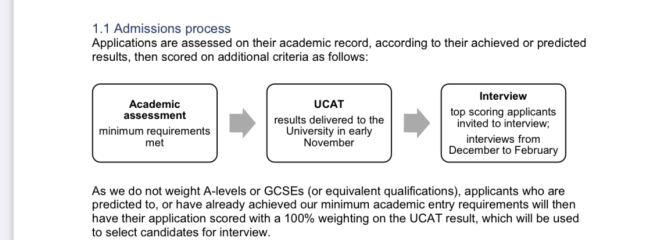 Conditional offer for 6th form