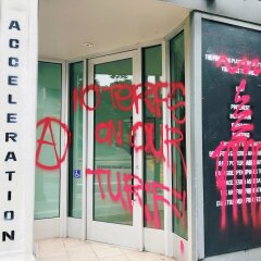 Gallery hosting feminist art in San Francisco vandalised