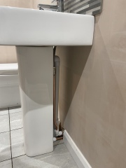 Is this normal for piping be so visible?