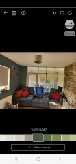 Design/ style help for dated living room - pics included