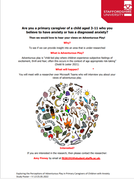 Looking for parents of children with anxiety to share their views.