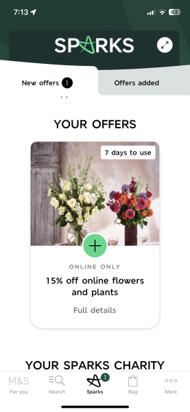 Do I win the prize for the worst freebie ever on sparks card?