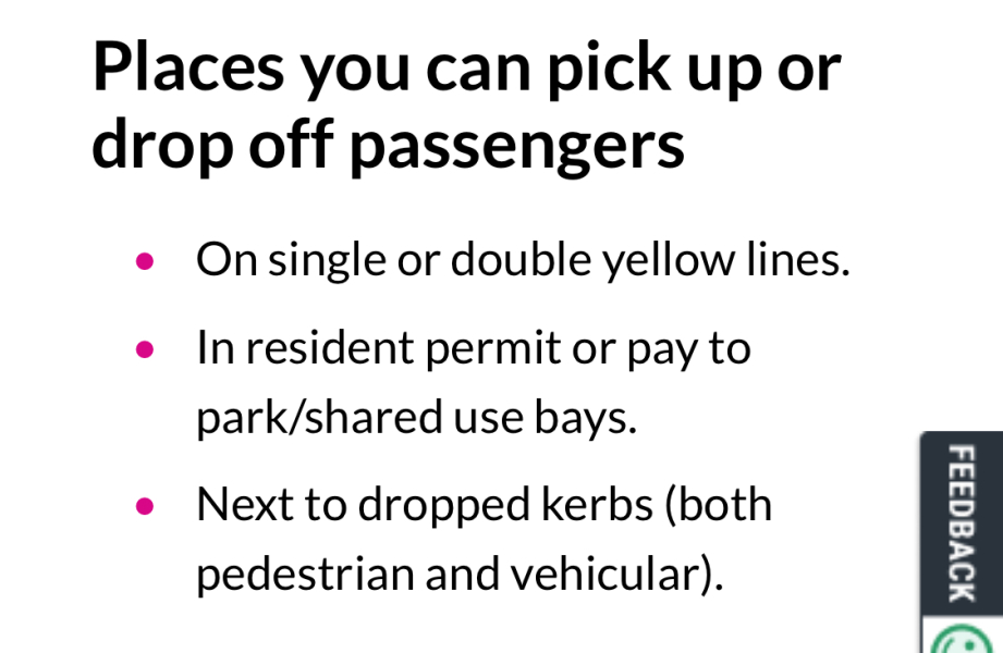 Stopped on a double yellow
