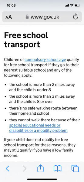 To feel hopeless about school transport