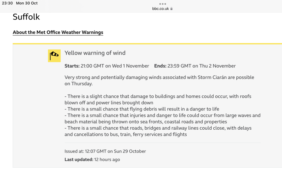 To keep my child off school for bad weather this week?