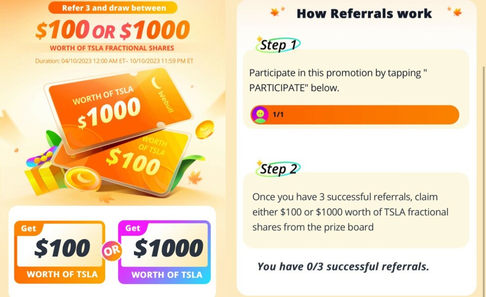 Webull get £82- £824 for inviting friends to the app 100% legit and pays!