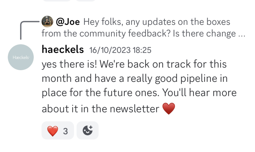 Haeckels subscription box