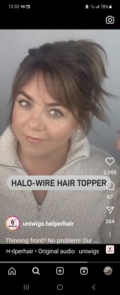 Really thing hair - extensions?