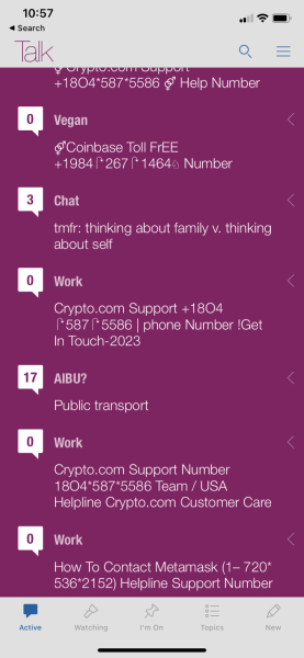 Poster named fgfd.   Oh FFS!! Spam taking over active convos