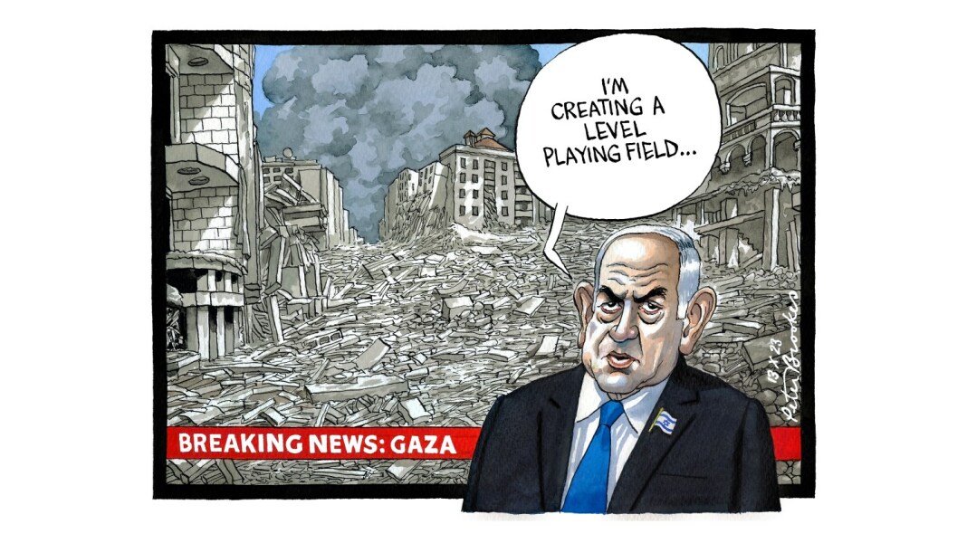 To be against the attacks on Palestine