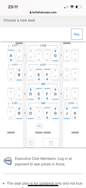 BA business class