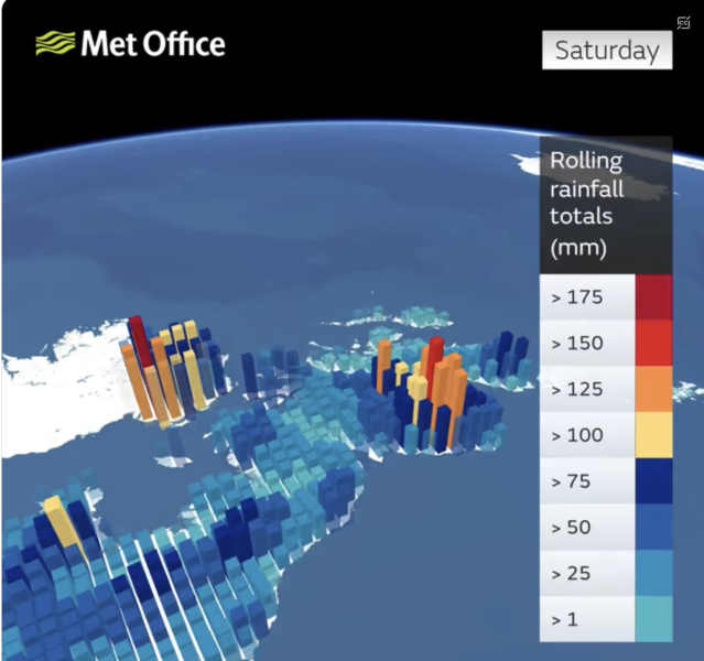 Storm Babet - Extreme rainfall NE Scotland and widely elsewhere*