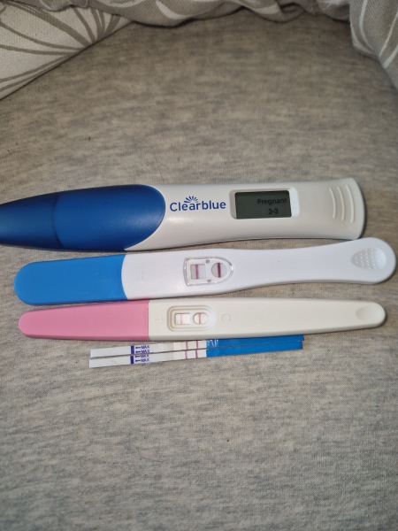 Bleeding and positive test