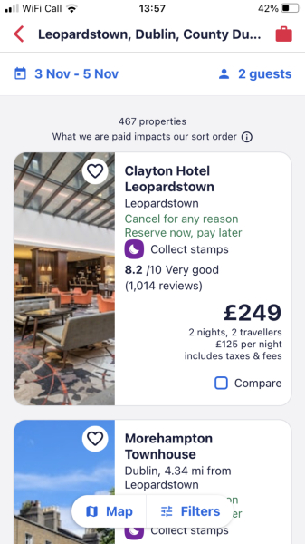 To feel like I never want to stay in a hotel again