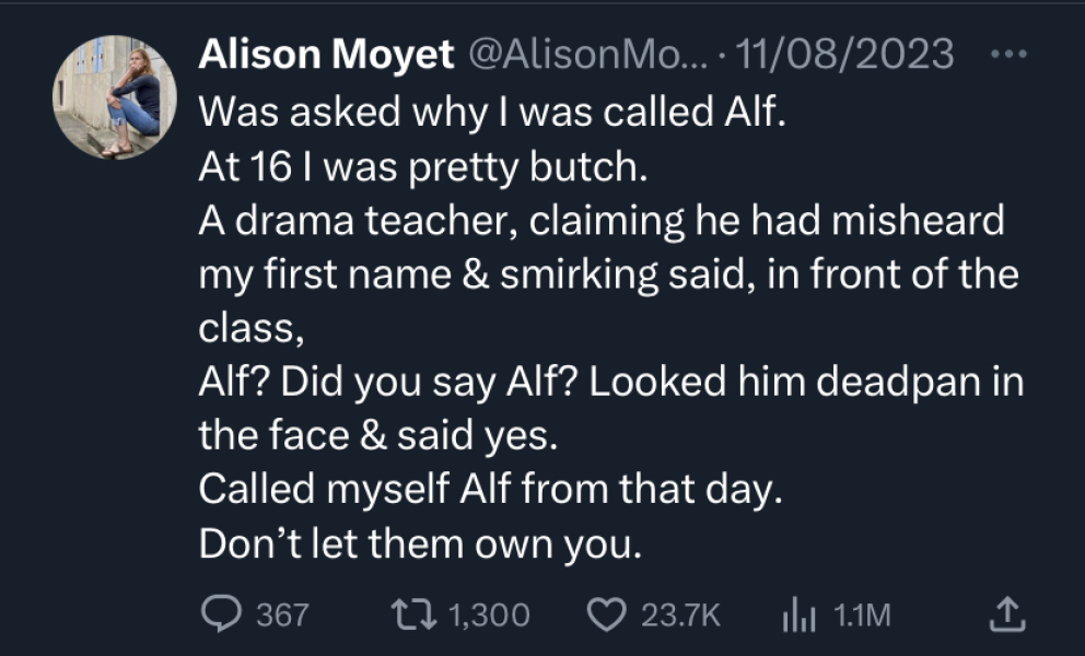 Alison Moyet is taking no nonsense!
