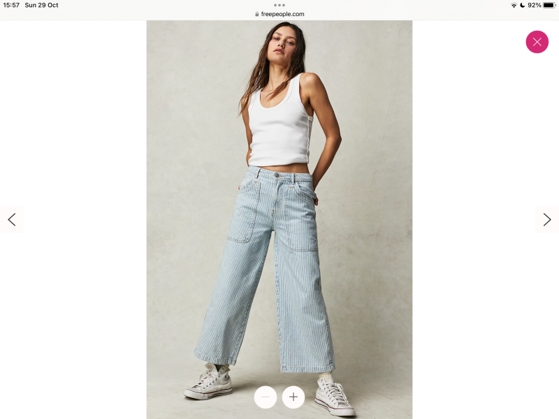Perfect slouchy wide legged jean.