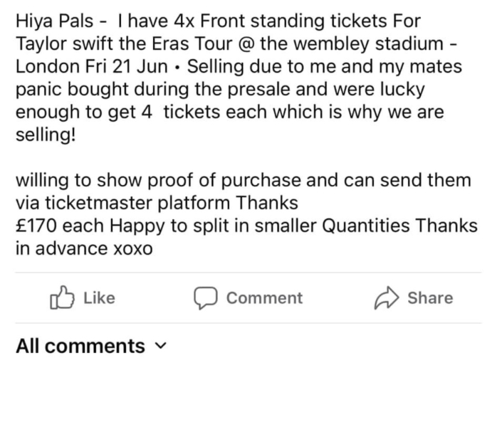Taylor Swift tickets