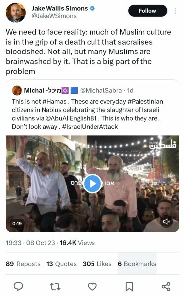To be against the attacks on Palestine