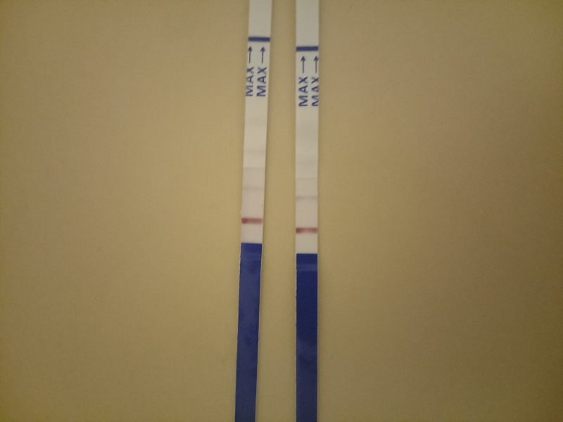 Are these both positive? Lines faint?