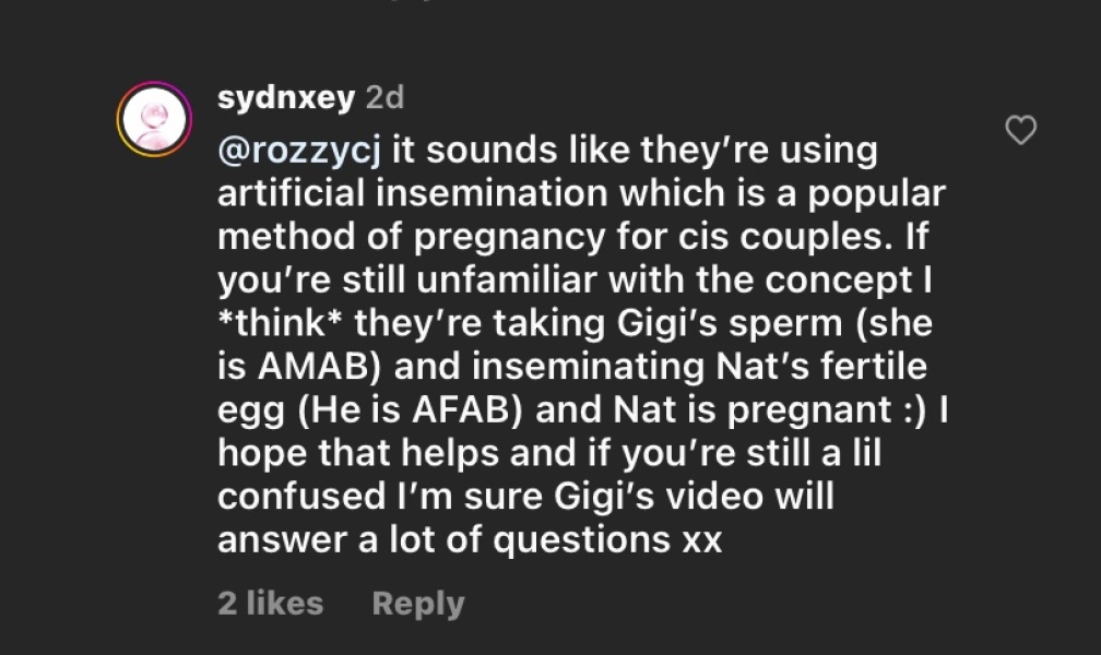 Gigi gorgeous’s husband is pregnant