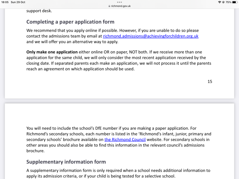 Out of region admissions - Richmond upon Thames