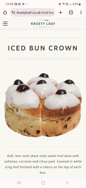 Iced bun crown