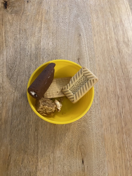 My DH gave our two year old breakfast this morning and
