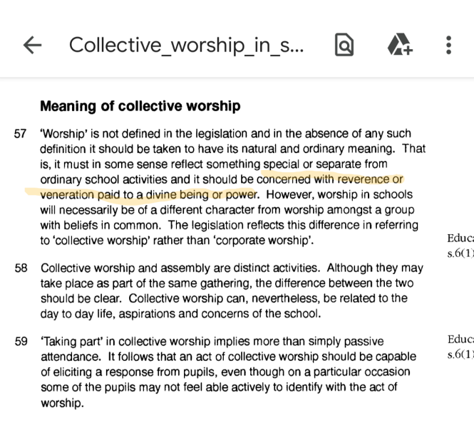 “Daily act of communal worship”