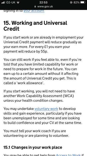 Universal credit meeting