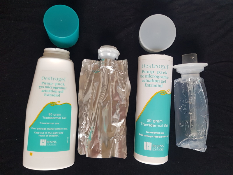 Oestrogel: new packaging (yet again)?
